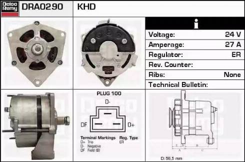 Remy DRA0290 - Ģenerators www.autospares.lv