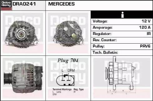 Remy DRA0241 - Ģenerators www.autospares.lv