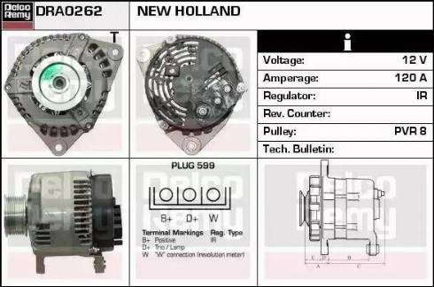 Remy DRA0262 - Ģenerators autospares.lv