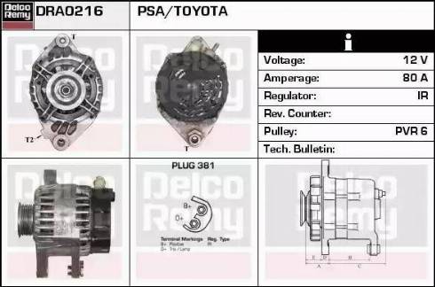 Remy DRA0216 - Ģenerators autospares.lv