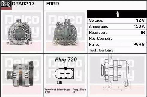 Remy DRA0213 - Ģenerators www.autospares.lv