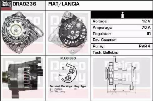 Remy DRA0236 - Ģenerators autospares.lv