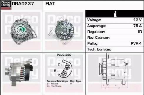 Remy DRA0237 - Ģenerators autospares.lv