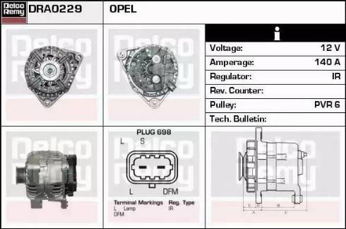 Remy DRA0229 - Alternator www.autospares.lv