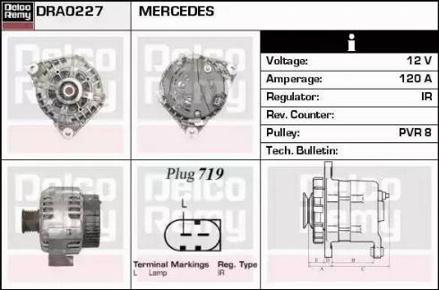 Remy DRA0227 - Alternator www.autospares.lv