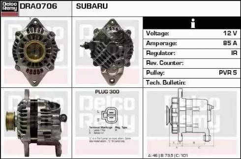 Remy DRA0706 - Ģenerators www.autospares.lv