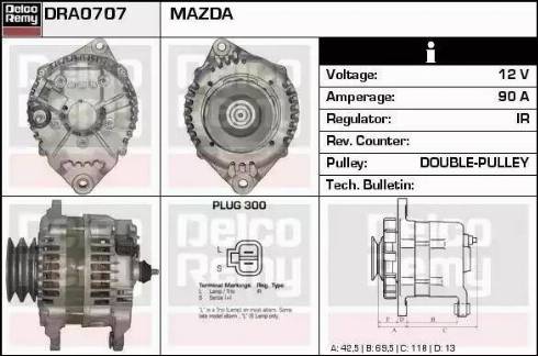 Remy DRA0707 - Ģenerators www.autospares.lv