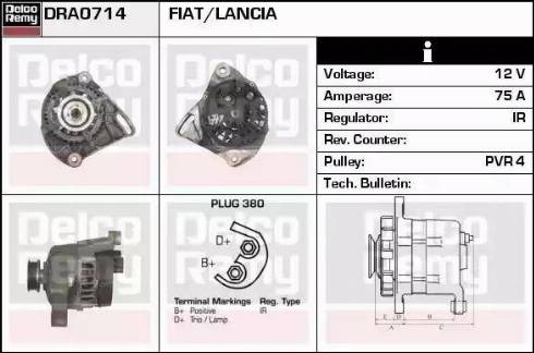 Remy DRA0714 - Alternator www.autospares.lv