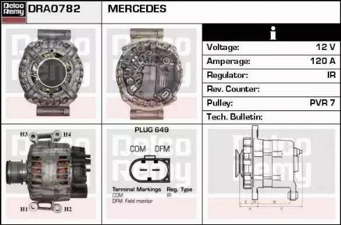 Remy DRA0782 - Ģenerators www.autospares.lv