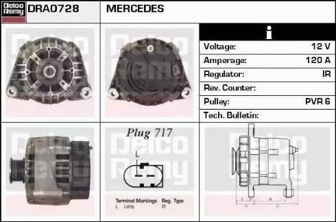 Remy DRA0728 - Ģenerators www.autospares.lv