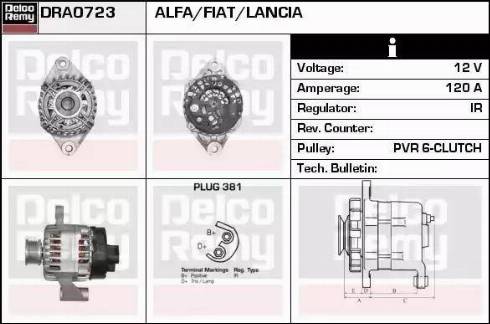 Remy DRA0723 - Ģenerators www.autospares.lv