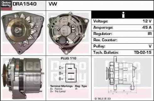 Remy DRA1540 - Ģenerators autospares.lv