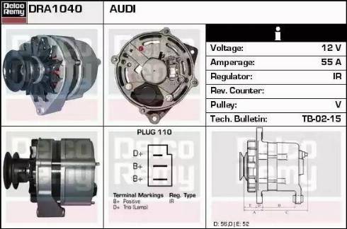 Remy DRA1040 - Ģenerators www.autospares.lv