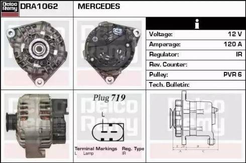 Remy DRA1062 - Ģenerators www.autospares.lv