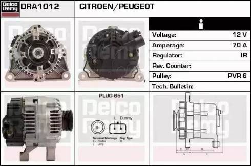 Remy DRA1012 - Ģenerators www.autospares.lv