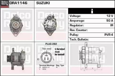 Remy DRA1146 - Alternator www.autospares.lv