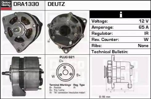 Remy DRA1330 - Ģenerators www.autospares.lv