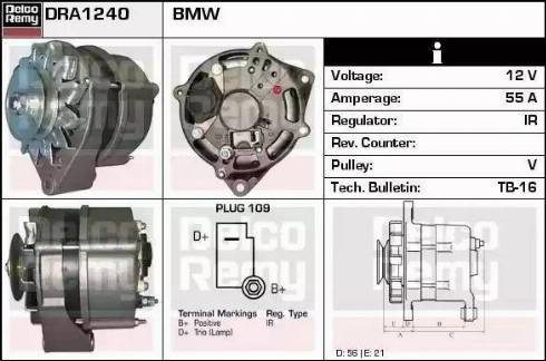 Remy DRA1240 - Ģenerators autospares.lv