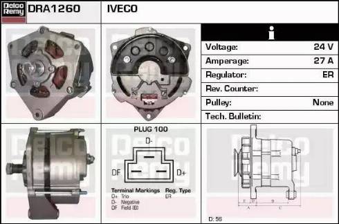 Remy DRA1260 - Ģenerators www.autospares.lv