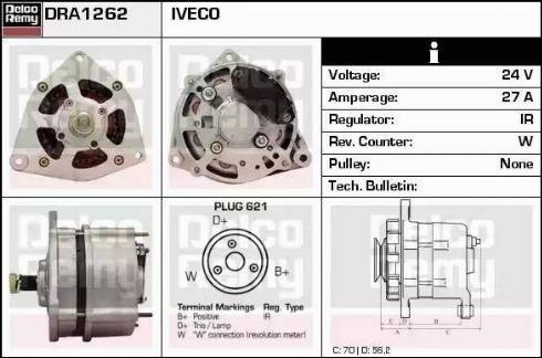 Remy DRA1262 - Ģenerators autospares.lv