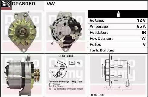 Remy DRA8080 - Ģenerators autospares.lv