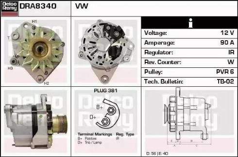 Remy DRA8340 - Ģenerators autospares.lv