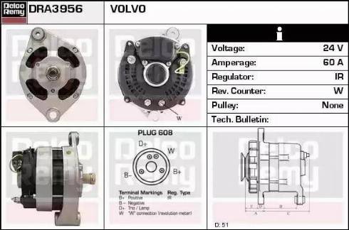 Remy DRA3956 - Ģenerators autospares.lv