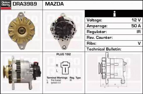 Remy DRA3989 - Ģenerators autospares.lv