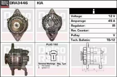 Remy DRA3446 - Ģenerators autospares.lv