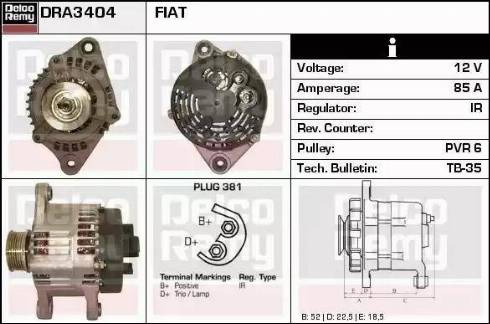 Remy DRA3404 - Ģenerators autospares.lv