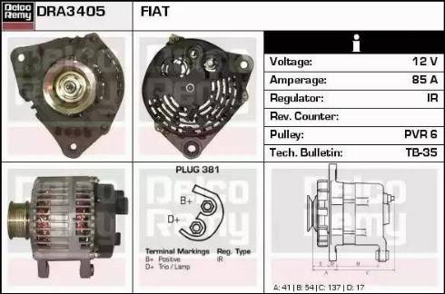 Remy DRA3405 - Ģenerators autospares.lv