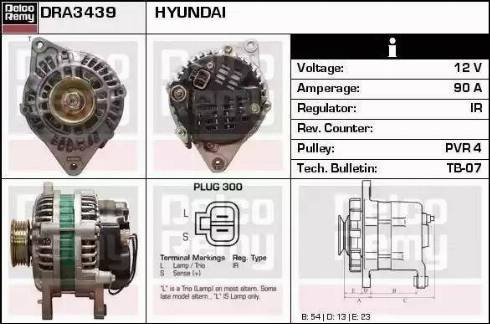 Remy DRA3439N - Генератор www.autospares.lv