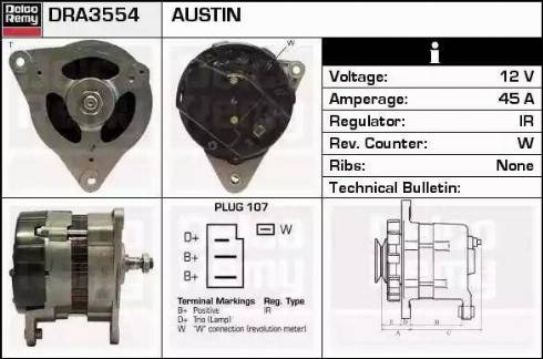 Remy DRA3554 - Ģenerators autospares.lv