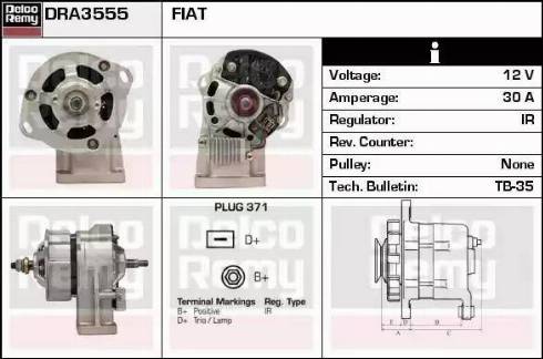 Remy DRA3555 - Ģenerators autospares.lv