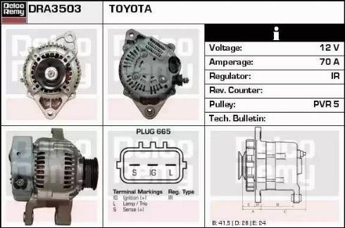 Remy DRA3503 - Ģenerators autospares.lv