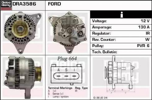 Remy DRA3586 - Ģenerators autospares.lv