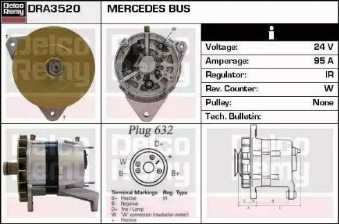 Remy DRA3520 - Ģenerators autospares.lv