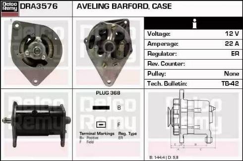 Remy DRA3576 - Ģenerators www.autospares.lv