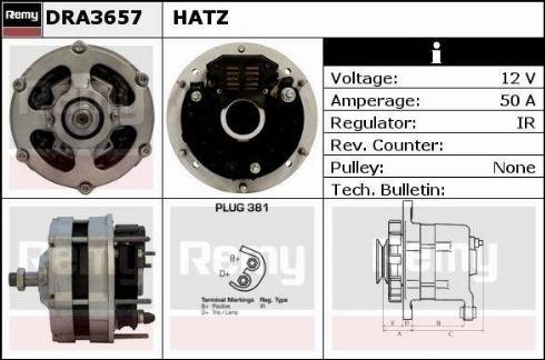 Remy DRA3657 - Ģenerators autospares.lv