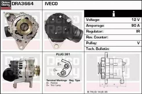 Remy DRA3664 - Ģenerators www.autospares.lv