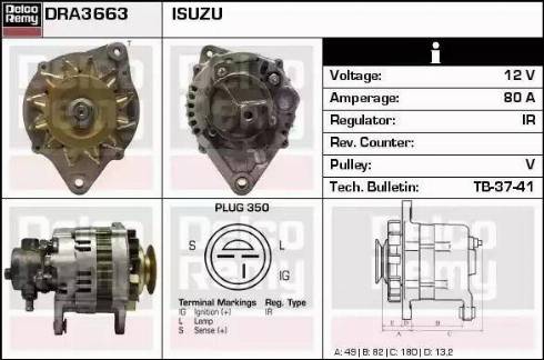 Remy DRA3663 - Ģenerators autospares.lv