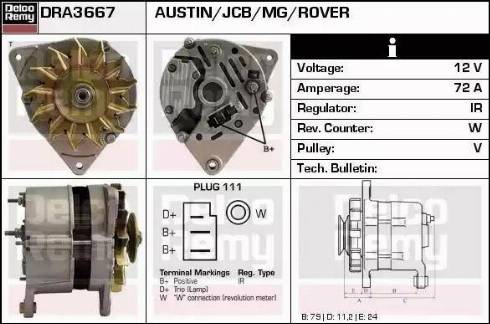 Remy DRA3667 - Ģenerators www.autospares.lv