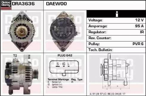 Remy DRA3636 - Ģenerators autospares.lv