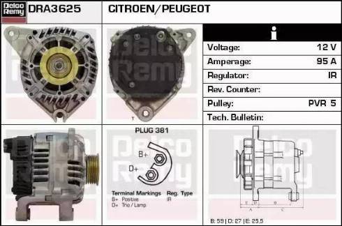 Remy DRA3625 - Ģenerators autospares.lv