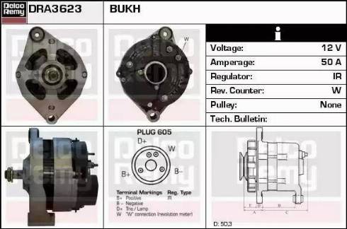 Remy DRA3623 - Ģenerators www.autospares.lv