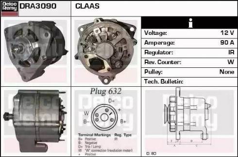 Remy DRA3090 - Ģenerators www.autospares.lv