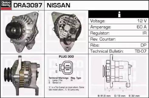 Remy DRA3097 - Alternator www.autospares.lv