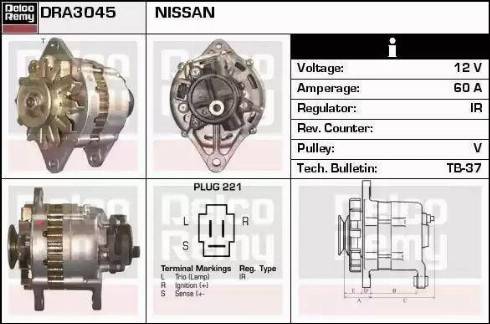 Remy DRA3045 - Alternator www.autospares.lv