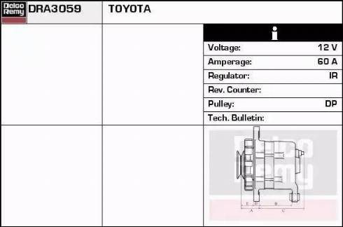 Remy DRA3059 - Ģenerators autospares.lv