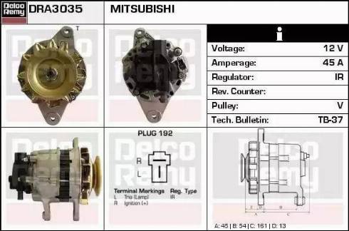 Remy DRA3035 - Alternator www.autospares.lv